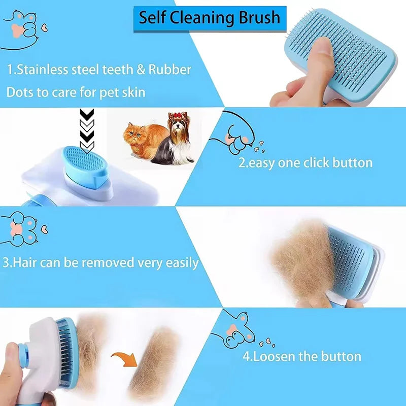 Premium Pet Hair Detangling Brush – For Dogs & Cats